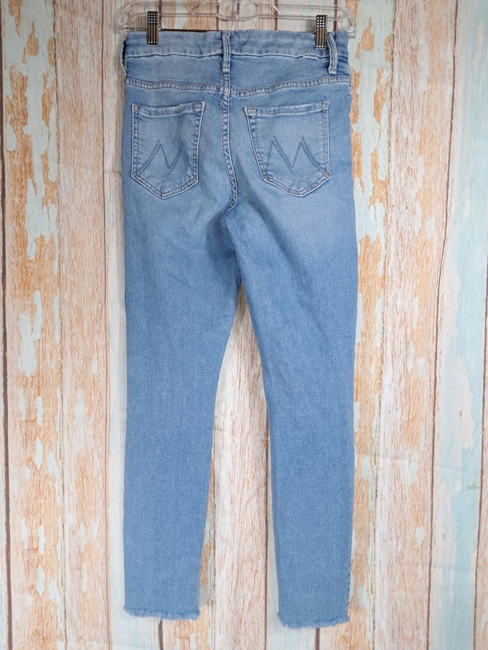 MOTHER "Shoot To Thrill" High Waisted Ankle Fray Jeans Size 27 - Picture 1 of 6